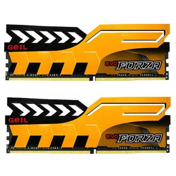 Модуль пам'яті DDR4 2x8GB/2400 Geil EVO Forza Yellow (GFY416GB2400C16DC)