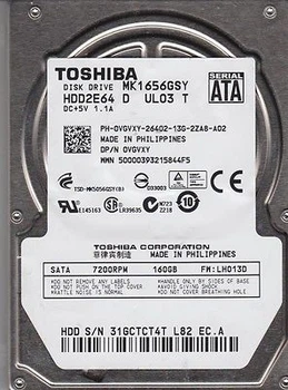 Накопитель HDD 2.5" SATA 160Gb Toshiba, 16Mb, 7200 rpm (MK1656GSY) гар 12 мес