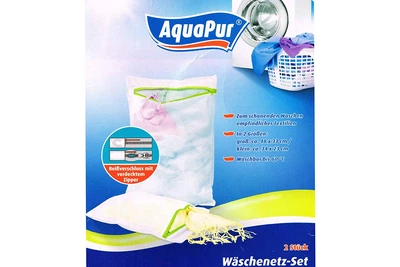 Сітка/мішок для прання білизни 2шт AquaPur білий H1-222837