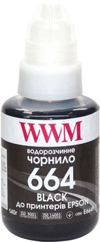 Чернила WWM 664 для Epson L110/L210/L300 140 г Black (E664B)