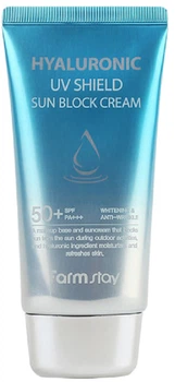 Солнцезащитный крем FarmStay Hyaluronic Uv Shield Sun Block Cream SPF50+ PA+++ с гиалуроновой кислотой 70 г (8809426958153)