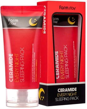 Maska na noc do twarzy FarmStay Ceramide Every Night Sleeping Pack 120 ml (8809635230255)