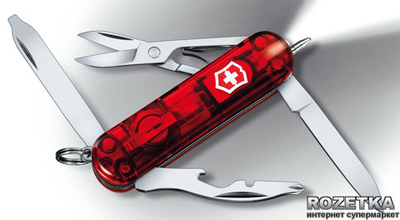 Швейцарський ніж Victorinox Midnite Manager Red Transparent (0.6366.T)