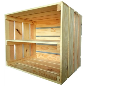 Ящик дерев'яний для зберігання з довгою полицею ECO WoodBox (ДхШхВ:50*40*32см)