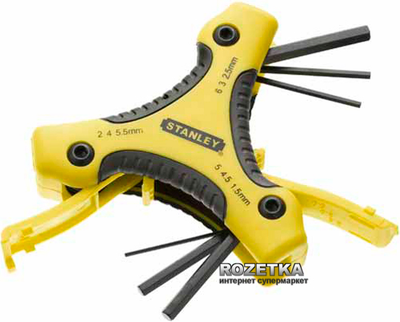 Набор ключей шестигранных Stanley Triangle с рукояткой (0-95-935)