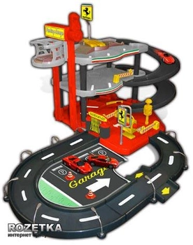 Игровой набор Гараж Ferrari Bburago (1:43) 3 уровня, 2 машинки (18-31204)