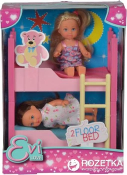 Набор Simba Двуспальная кровать Евы и 2 куклы (5733847)