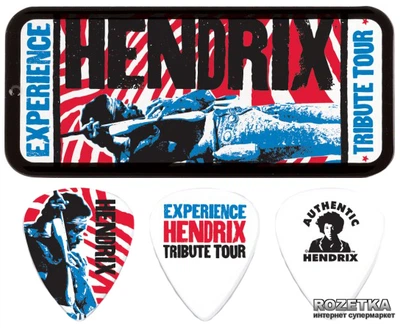 Медиатор Dunlop JHPT09M Jimi Hendrix Tribute Tour Pick Tin (Medium)