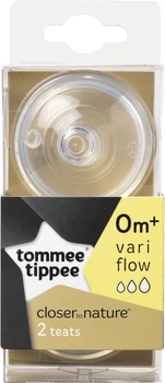 Соска силиконовая Closer to Nature Tommee Tippee Вариационная 2 шт (5010415221407)