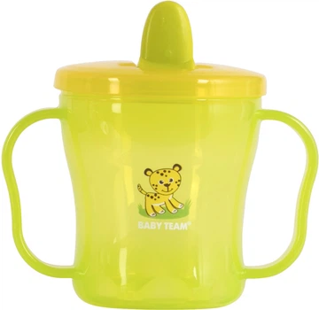 Поїльник Baby Team з ручками і складним носиком 180 мл (5002)