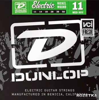 Струны для электрогитар Dunlop DEN1150 Electric Medium/Heavy 11 (11-50)