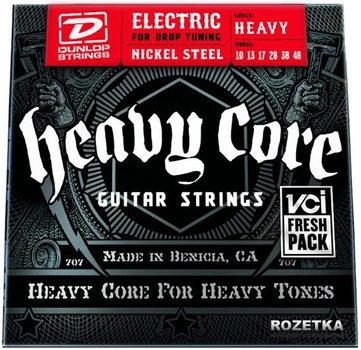 Струны для электрогитар Dunlop DHCN1048 Heavy Core Heavy Set (10-48)