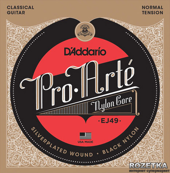 D'Addario EJ49 Black Nylon Pro-Arte Normal (28-43)