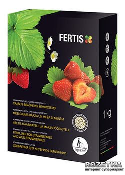 Удобрение для клубники и земляники Fertis без хлора и нитратов 1 кг (10506869) 4770767315452/4779039690198