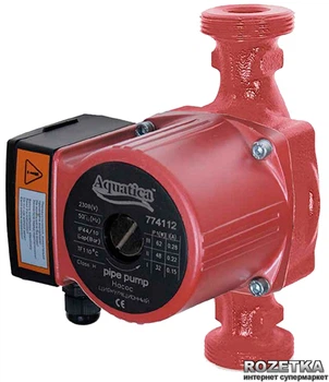 Насос циркуляційний Aquatica 130 Вт Hmax 7 м Qmax 87 л/хв Ø1½" 180 м + гайки Ø1" (774138)