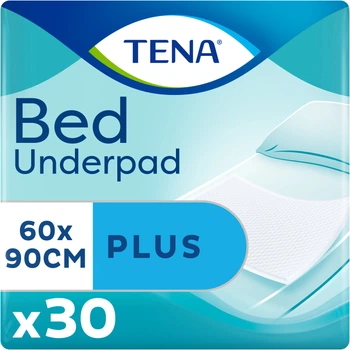 Одноразові пелюшки поглинаючі Tena Bed Plus 60х90 30 шт (7322540800760)