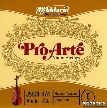 Струны D'Addario J5601 4/4M Pro Arte E 4/4M Medium Tension 1 шт