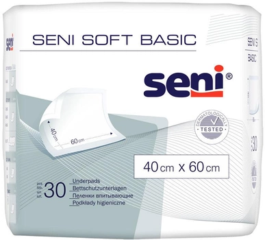 Одноразовые пеленки Seni Soft Basic 40х60 см 30 шт