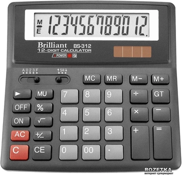Калькулятор электронный Brilliant 12-разрядный (BS-312)