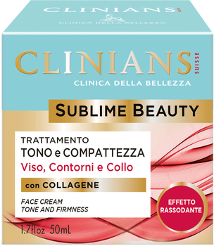 Крем для лица Clinians Sublime Beauty тонизирующий, формирующий и иллюминирующий 50 мл (8003510016372)