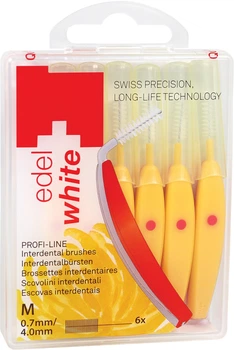 Щітки Edel White Profi-Line для міжзубних проміжків M 0.7/4.0 мм 6 шт (7640131973236)