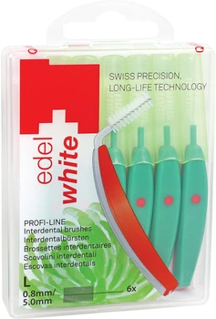Щётки Edel White Profi-Line для межзубных промежутков L 0.8/5.0 мм 6 шт (7640131973243)