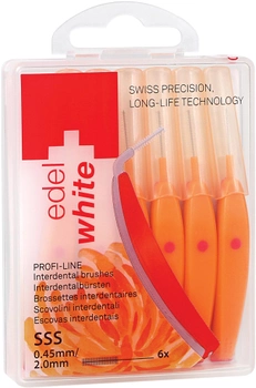 Щётки Edel White Profi-Line для межзубных промежутков SSS 0.45/2.0 мм 6 шт (7640131973205)