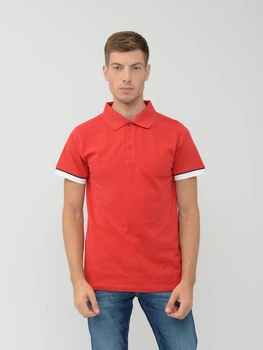 Поло длинное мужское James Harvest Anderson 2135023400 XXL Красное