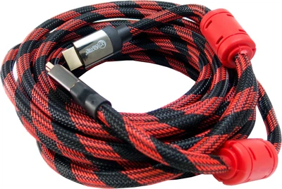 Кабель Extradigital HDMI to HDMI, 5 м, v 2.0, 28 AWG, Gold, Nylon, 2x Ferrites (KBH1635)