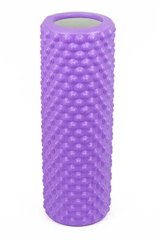 Массажный ролик Wealis Grid Roller Light 33 см фиолетовый (роллер, валик, цилиндр для МФР и йоги, массажер для спины, ног, рук, шеи) ws-33-fio