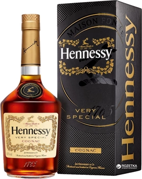 Коньяк Hennessy VS 4 года выдержки 1 л 40% в подарочной упаковке (3245990255215)