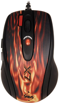 Мышь A4Tech XL-750BK-R/Red Full speed Laser Game Oscar mouse USB