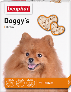 Лакомство для собак Beaphar Doggy's +Biotin с биотином 75 таб (12507) (8711231125074)