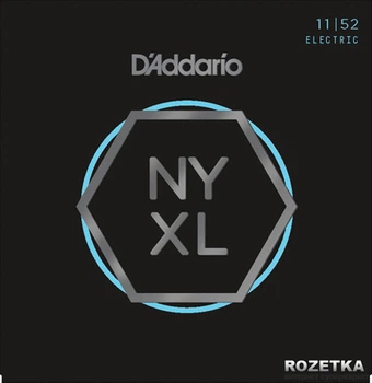Струны для электрогитар D'Addario NYXL1152 NYXL Medium Top / Heavy Bottom (11-52)