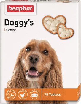 Ласощі для собак Beaphar Doggys Senior старше 7 років 75 таб (11519) (8711231115198)
