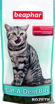 Подушечки Beaphar Cat-A-Dent Bits для чистки зубов кошек 35 г (11406) (8711231114061)
