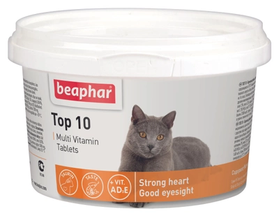 Мультивитамины Beaphar Top 10 для кошек 180 таблеток (13213) (8711231132133)