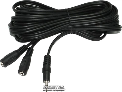 Кабель стерео аудио Cablexpert CCA-415 3.5 мм F - 2x3.5 мм M 5 м Black