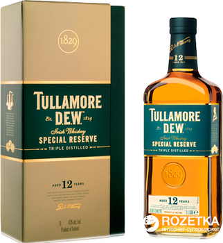 Віскі Tullamore Dew 12 років витримки 0.7 л 40% (5011026108163)