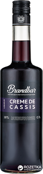 Лікер Brandbar Crem de Cassis 0.7 л 18% (4820085491199)