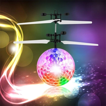 Летающий от руки светящийся шар, Induction Crystall Ball, игрушка летящий шарик вертолет со светом (1007507-Other-1)