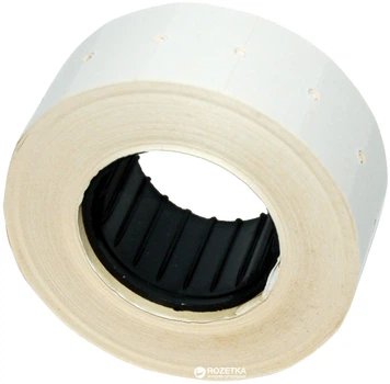 Етикет-стрічка Aurika 21х12 мм 1000 етикеток прямокутна 30 шт White (2112W)