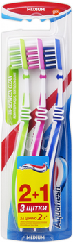 Зубна щітка Aquafresh In-between Clean Medium *3 (5054563931085)