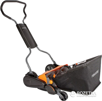 Газонокосилка и травосборник Fiskars StaySharp Max (1001658/113882)