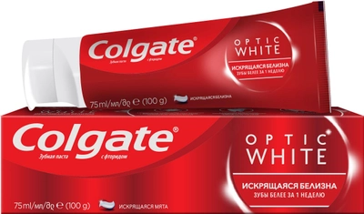 Зубная паста отбеливающая Colgate Optic White 75 мл (6920354811869)
