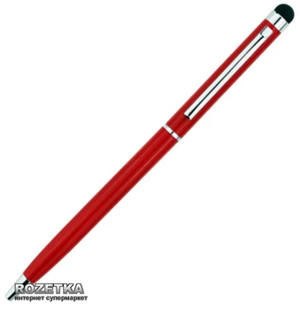 Стилус Value с шариковой ручкой для емкостных экранов Красный (S0535)