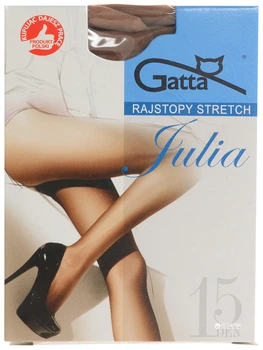 Колготы 15 Den женские Gatta Julia Stretch 4 р Beige (5900042049393)
