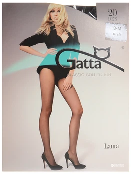 Колготы 20 Den женские Gatta Laura 2 р Графитовые (5900042048280)