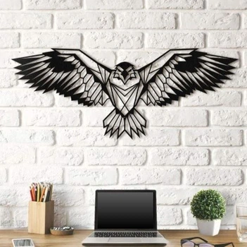 Об'ємна картина з дерева DecArt Eagle 110х45 см