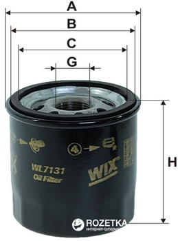 Фильтр масляный WIX Filters WL7131 - FN OP572 (WL7131)